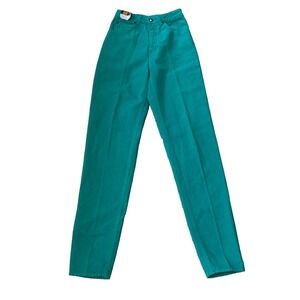 Deadstock 80s EDWIN LA Slim Teal Jeans 28x34 (24x33) Made in Japan Vintage Denim